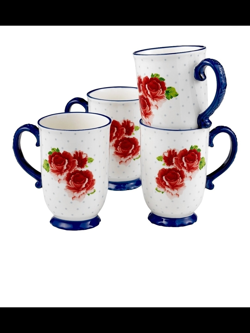 The Pioneer Woman Heritage Floral 18 fl.z 4-piece Mug Game